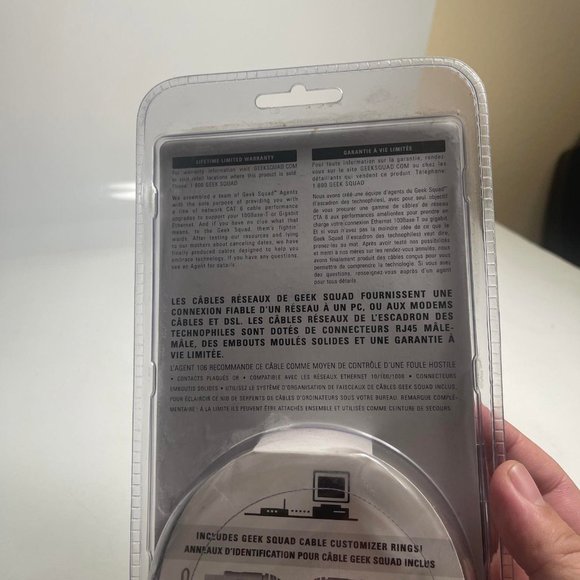 Geek Squad CAT-6 RJ-45 LAN Connectors Ethernet Network Cord Cable - Picture 6 of 6